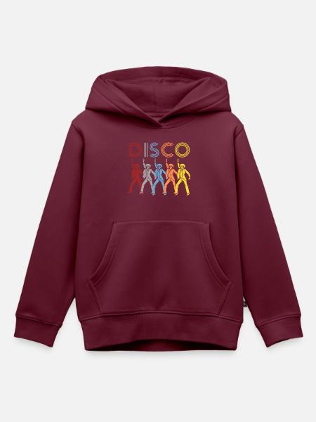 Diskothek - Kinder Premium Organic Hoodie - Burgunderrot