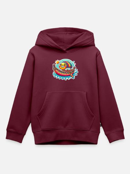 spreekahn - Kinder Premium Organic Hoodie - Burgunderrot