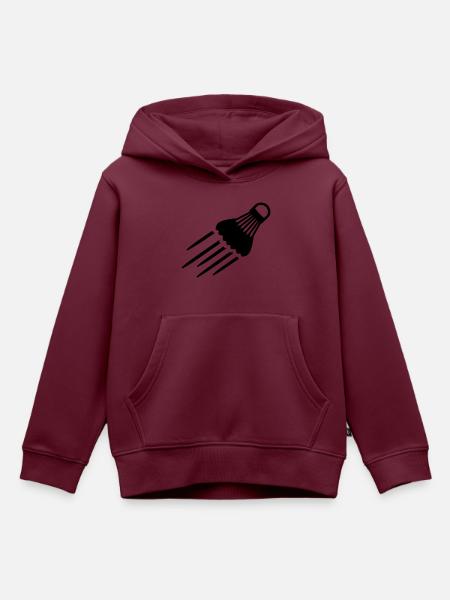 Badminton - Kinder Premium Organic Hoodie - Burgunderrot