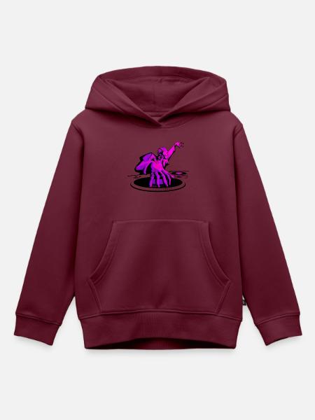 Diskjockey - Kinder Premium Organic Hoodie - Burgunderrot