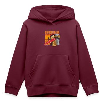 Playmobil Novelmore Charakter Brody - Kinder Premium Organic Hoodie - Burgunderrot - Vorne - AI Model Kid Female (0cm)