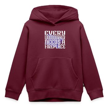 cutter funny carpenter carpenter john carpenter - Kinder Premium Organic Hoodie - Burgunderrot - Vorne - AI Model Kid Female (0cm)