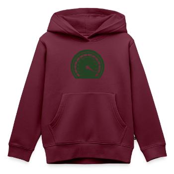 tacho racing - Kinder Premium Organic Hoodie - Burgunderrot - Vorne - AI Model Kid Female (0cm)
