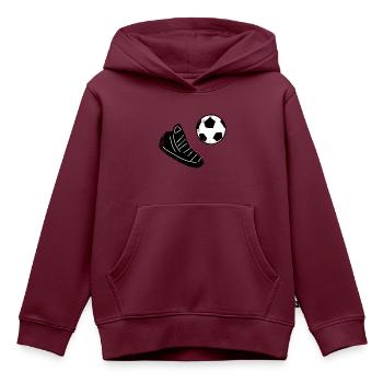 Schuh Sport - Kinder Premium Organic Hoodie - Burgunderrot - Vorne - AI Model Kid Female (0cm)