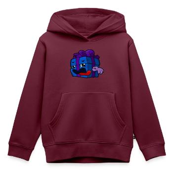 Christmas Gift Cartoon - Kinder Premium Organic Hoodie - Burgunderrot - Vorne - AI Model Kid Female (0cm)