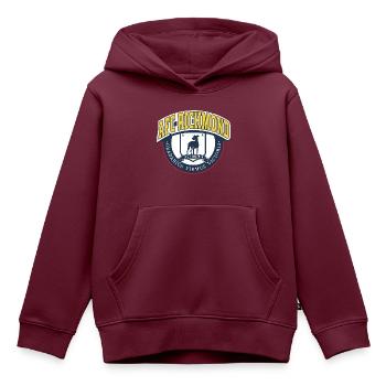 Ted Lasso AFC Richmond Logo - Kinder Premium Organic Hoodie - Burgunderrot - Vorne - AI Model Kid Female (0cm)