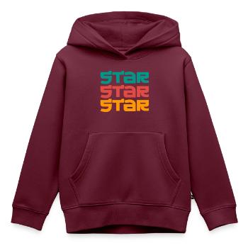 Superstar Star, Starlets und Stars - Kinder Premium Organic Hoodie - Burgunderrot - Vorne - AI Model Kid Female (0cm)
