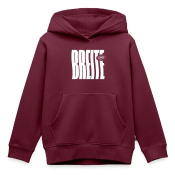 Breite Basel - Kinder Premium Organic Hoodie - Burgunderrot - Vorne - AI Model Kid Female (0cm)