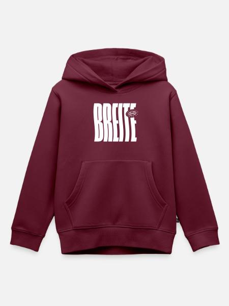 Breite Basel - Kinder Premium Organic Hoodie - Burgunderrot