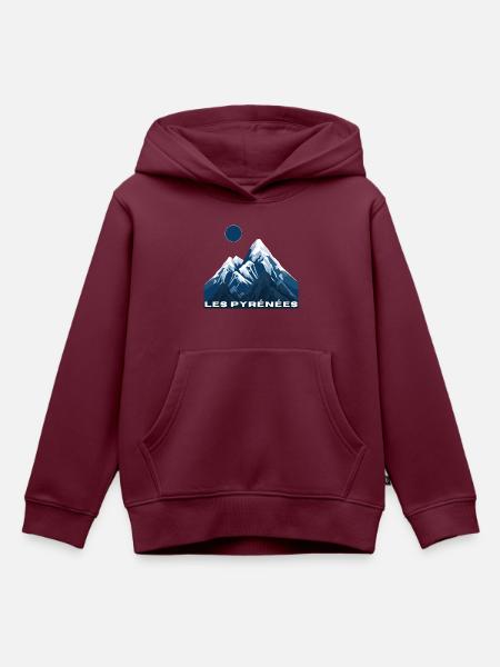 Die Pyrenäen - Geschenkidee - Kinder Premium Organic Hoodie - Burgunderrot
