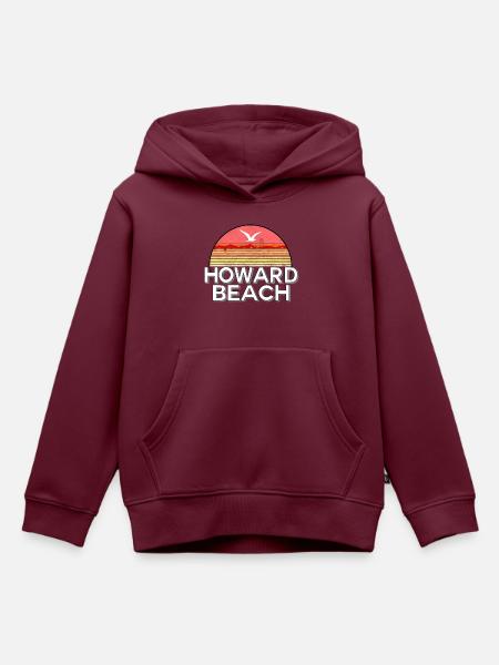 Howard Beach - Kinder Premium Organic Hoodie - Burgunderrot