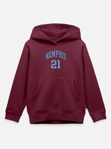 Memphis 21 - Kinder Premium Organic Hoodie - Burgunderrot