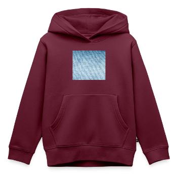 Jeans - Kinder Premium Organic Hoodie - Burgunderrot - Vorne - AI Model Kid Female (0cm)