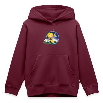 Biene Maja Mondschein - Kinder Premium Organic Hoodie - Burgunderrot - Vorne - AI Model Kid Female (0cm)