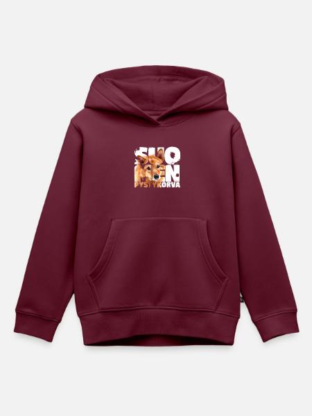 NASSU SPK 02 - Kinder Premium Organic Hoodie - Burgunderrot