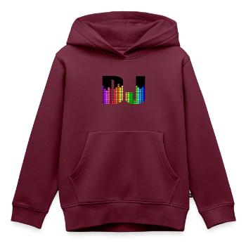 DJ Bunter Equalizer - Kinder Premium Organic Hoodie - Burgunderrot - Vorne - AI Model Kid Female (0cm)