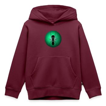 Ameisen - Kinder Premium Organic Hoodie - Burgunderrot - Vorne - AI Model Kid Female (0cm)