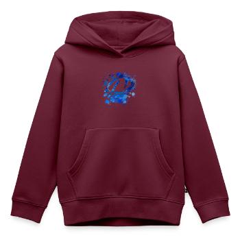 Mouse - Kinder Premium Organic Hoodie - Burgunderrot - Vorne - AI Model Kid Female (0cm)