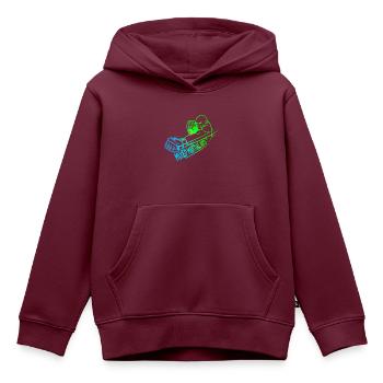 Mixed Martial Arts Logo buntes Design - Kinder Premium Organic Hoodie - Burgunderrot - Vorne - AI Model Kid Female (0cm)