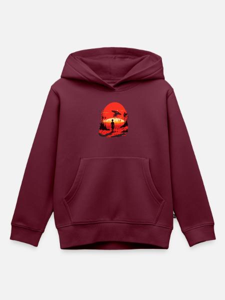 Alternative Realität - Kinder Premium Organic Hoodie - Burgunderrot