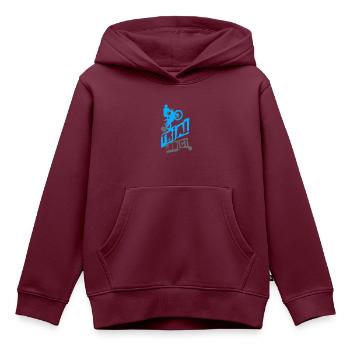 Süchtiger nach Prozessen - Kinder Premium Organic Hoodie - Burgunderrot - Vorne - AI Model Kid Female (0cm)