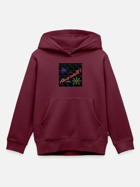 KLAUE MICH!! JETZT!!! - Kinder Premium Organic Hoodie - Burgunderrot