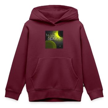 Mein privater Bereich - Kinder Premium Organic Hoodie - Burgunderrot - Vorne - AI Model Kid Female (0cm)