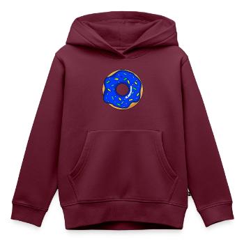 Donut - Kinder Premium Organic Hoodie - Burgunderrot - Vorne - AI Model Kid Female (0cm)