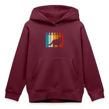 Perser Stubentiger Kätzchen Katzenlady - Kinder Premium Organic Hoodie - Burgunderrot - Vorne - AI Model Kid Female (0cm)