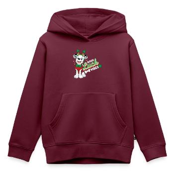 Paw Patrol Marshall Good Luck Vibes - Kinder Premium Organic Hoodie - Burgunderrot - Vorne - AI Model Kid Female (0cm)