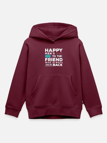 Mann Feier Bart Partner - Kinder Premium Organic Hoodie - Burgunderrot