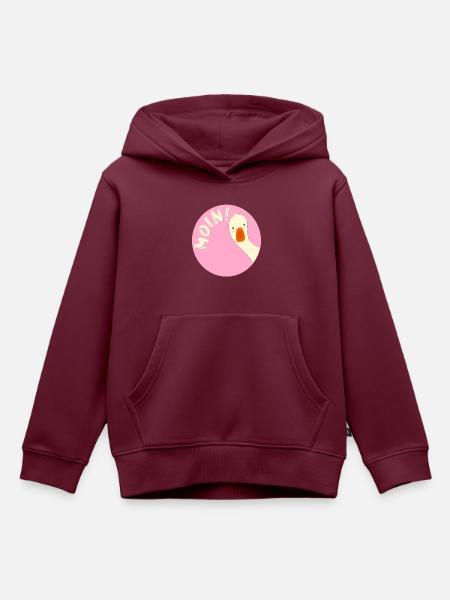 Gans Moin - Kinder Premium Organic Hoodie - Burgunderrot