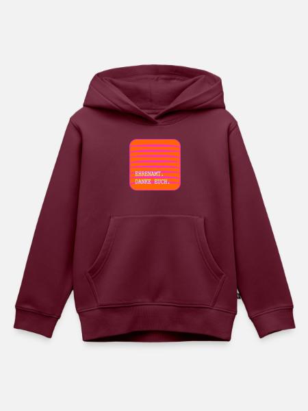 EHRENAMT Danke Euch - Kinder Premium Organic Hoodie - Burgunderrot