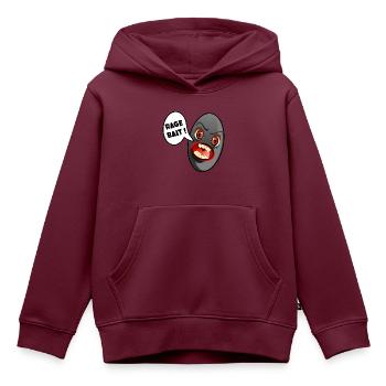 Olive Emotionen, Soziale Medien - Kinder Premium Organic Hoodie - Burgunderrot - Vorne - AI Model Kid Female (0cm)