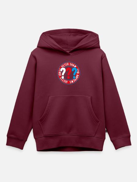 Die Drei ??? Kids Logo - Kinder Premium Organic Hoodie - Burgunderrot