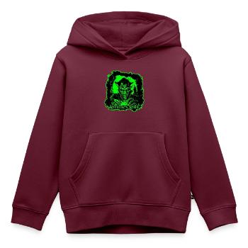 grünes Gift - Kinder Premium Organic Hoodie - Burgunderrot - Vorne - AI Model Kid Female (0cm)