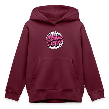 Danke für alles - Kinder Premium Organic Hoodie - Burgunderrot - Vorne - AI Model Kid Female (0cm)