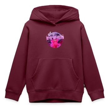 Stay Fresh - frisch gefönt - Kinder Premium Organic Hoodie - Burgunderrot - Vorne - AI Model Kid Female (0cm)
