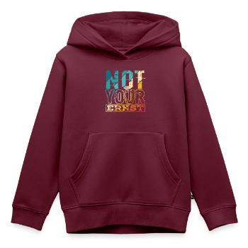 Not Your Ernst Nicht dein Ernst Denglisch als Gesc - Kinder Premium Organic Hoodie - Burgunderrot - Vorne - AI Model Kid Female (0cm)