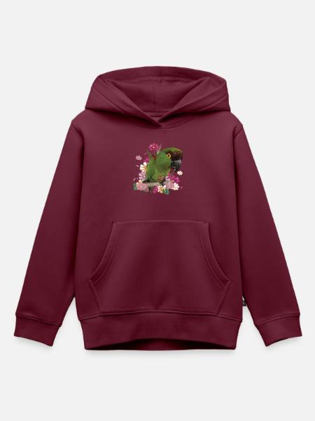 Der Bergsittich - Kinder Premium Organic Hoodie - Burgunderrot