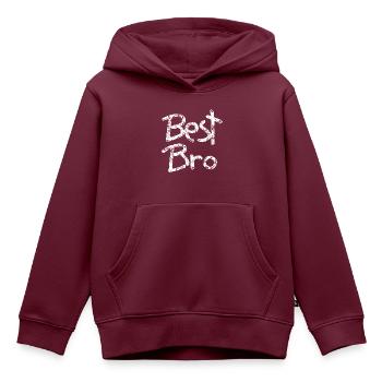 Bester Bruder Bester Freund Bester Kumpel Best Bro - Kinder Premium Organic Hoodie - Burgunderrot - Vorne - AI Model Kid Female (0cm)