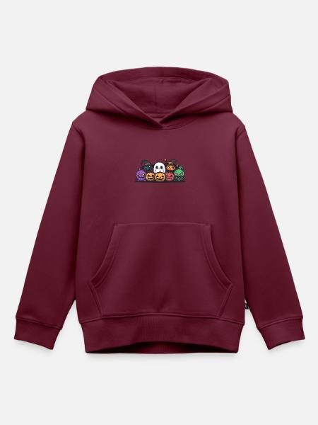Halloween Party Team - Kinder Premium Organic Hoodie - Burgunderrot