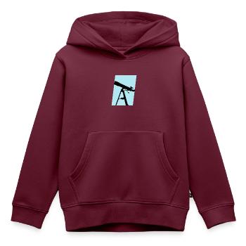 Physik Physik Physik - Kinder Premium Organic Hoodie - Burgunderrot - Vorne - AI Model Kid Female (0cm)