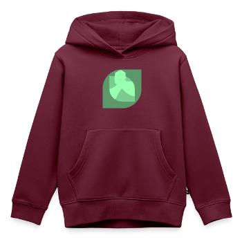 Starker Mann Armdrücken Starker Mann - Kinder Premium Organic Hoodie - Burgunderrot - Vorne - AI Model Kid Female (0cm)