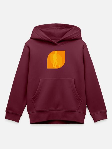 Futsal Futsal Futsalteam - Kinder Premium Organic Hoodie - Burgunderrot