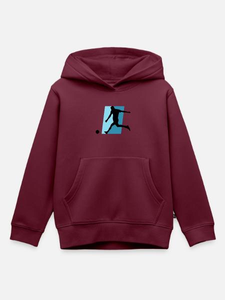 Futsal Futsal Futsalspieler - Kinder Premium Organic Hoodie - Burgunderrot