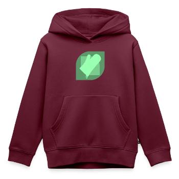 Backen Muffin Muffin - Kinder Premium Organic Hoodie - Burgunderrot - Vorne - AI Model Kid Female (0cm)