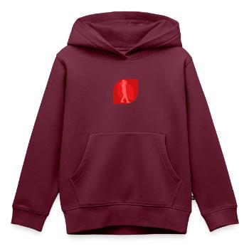 Axt Axt Doppelaxt - Kinder Premium Organic Hoodie - Burgunderrot - Vorne - AI Model Kid Female (0cm)