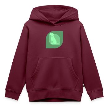 Hundetraining Hundeschule Hundesport - Kinder Premium Organic Hoodie - Burgunderrot - Vorne - AI Model Kid Female (0cm)