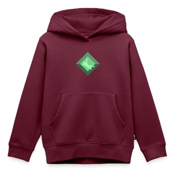 Fallschirmspringen Paragliding Para - Kinder Premium Organic Hoodie - Burgunderrot - Vorne - AI Model Kid Female (0cm)
